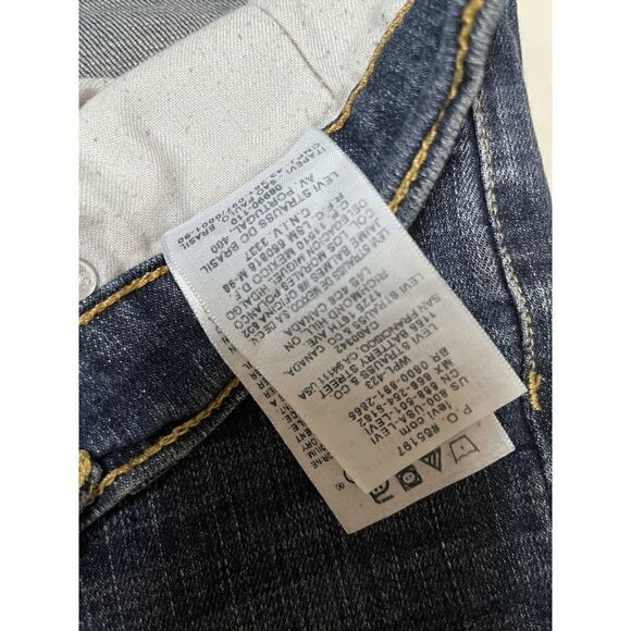 Levi's 524 Womens Superlow Distressed Skinny Jeans Light Wash Sz 5 New with Tag - Picture 4 of 16